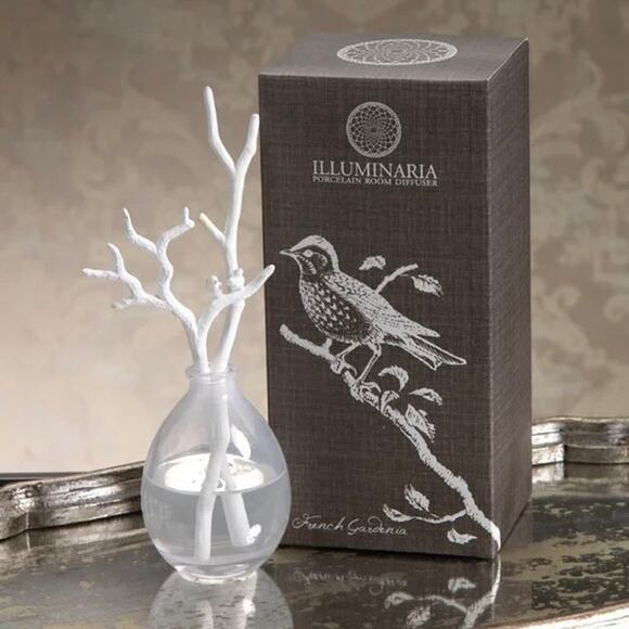Zodax Other - ILLUMINARIA Porcelain Room Diffuser French Gardenia Branch One Size NEW IN BOX